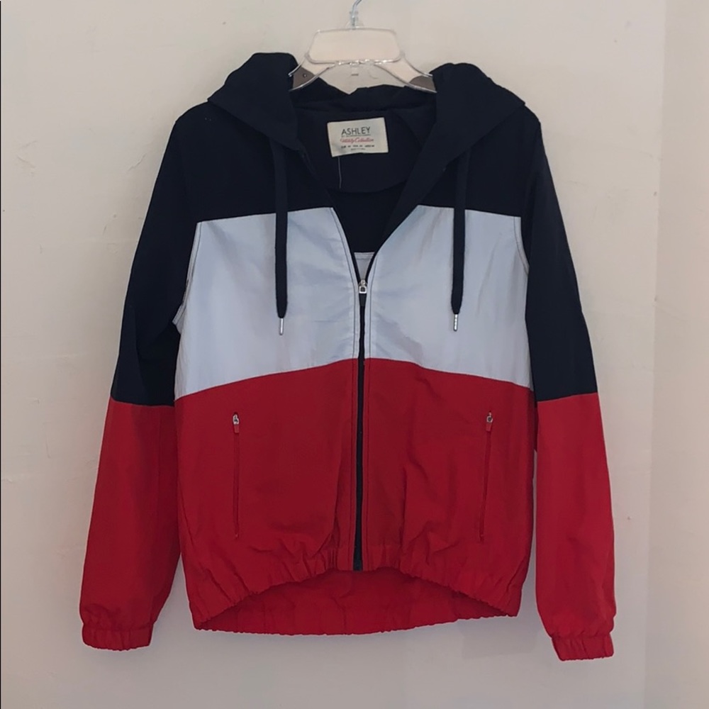 Cute Red, White, and Blue Windbreaker